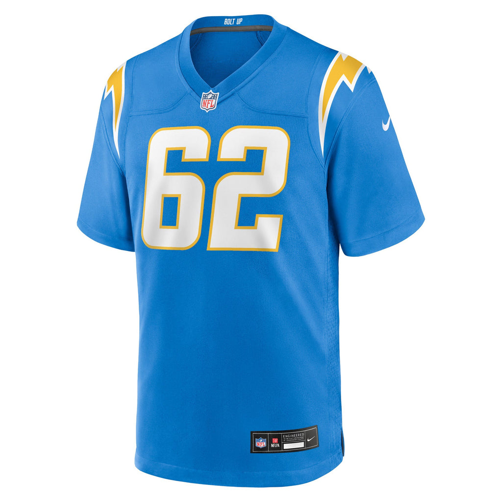 Los Angeles Chargers Sam Mustipher Powder Blue Team Game Jersey