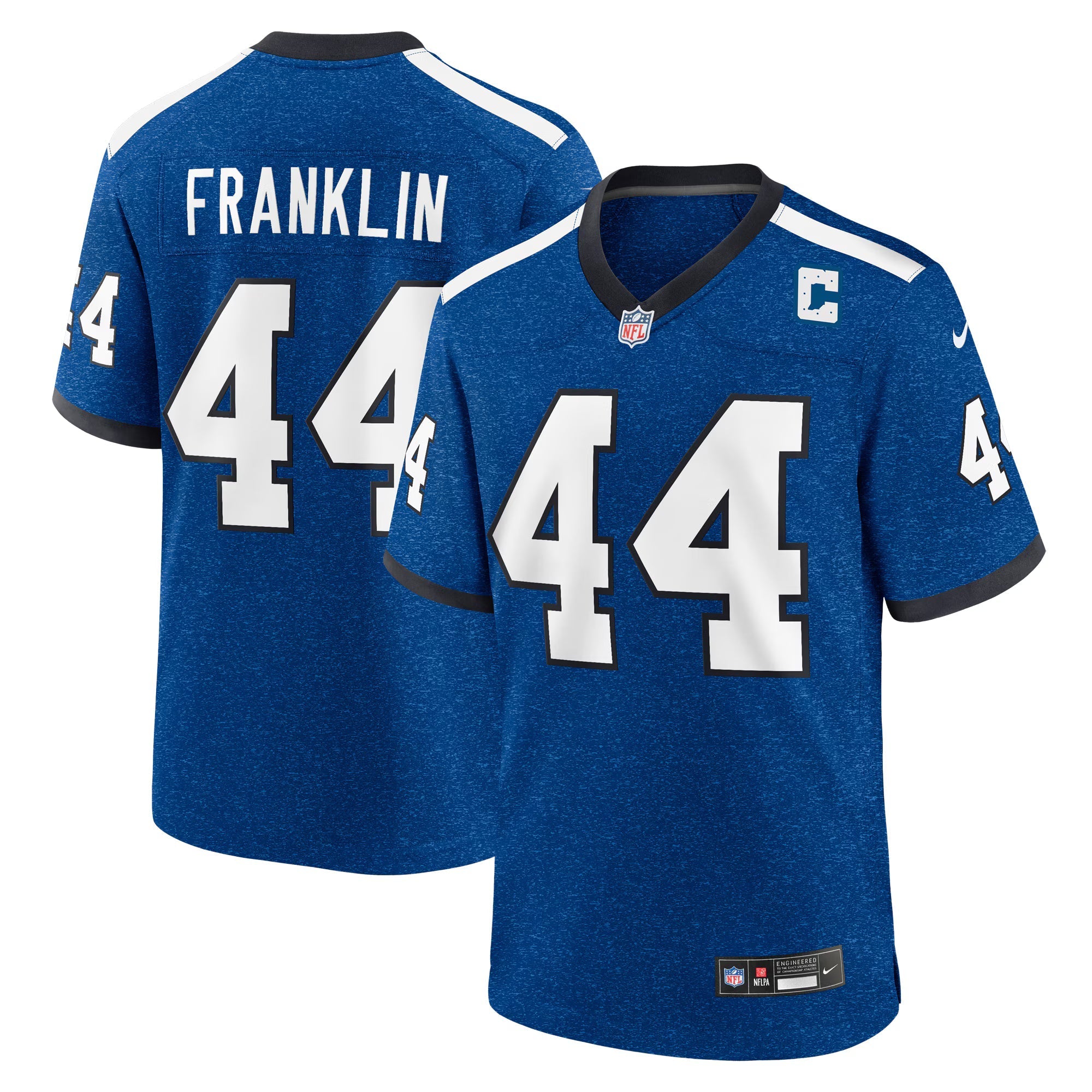 Indianapolis Colts Zaire Franklin Blue Alternate Game Jersey
