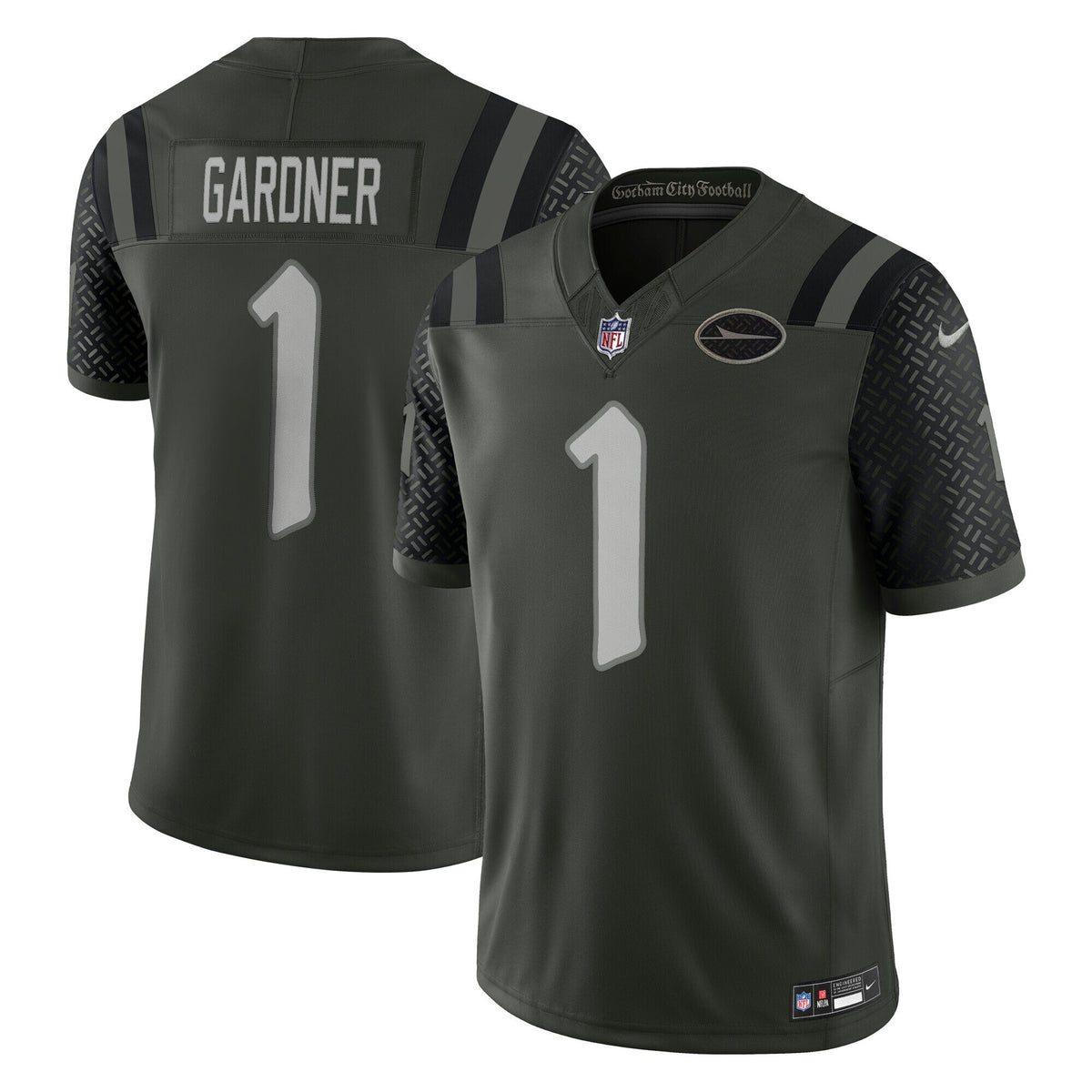 New York Jets Ahmad Sauce Gardner Gotham Green 2025 Rivalries Collection Limited Jersey