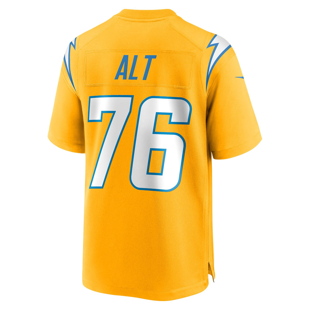 Los Angeles Chargers Joe Alt Gold Alternate Charger Power Game Player Jersey
