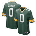 Green Bay Packers Matthew Golden Green 2025 NFL Draft First Round Pick Game Jersey
