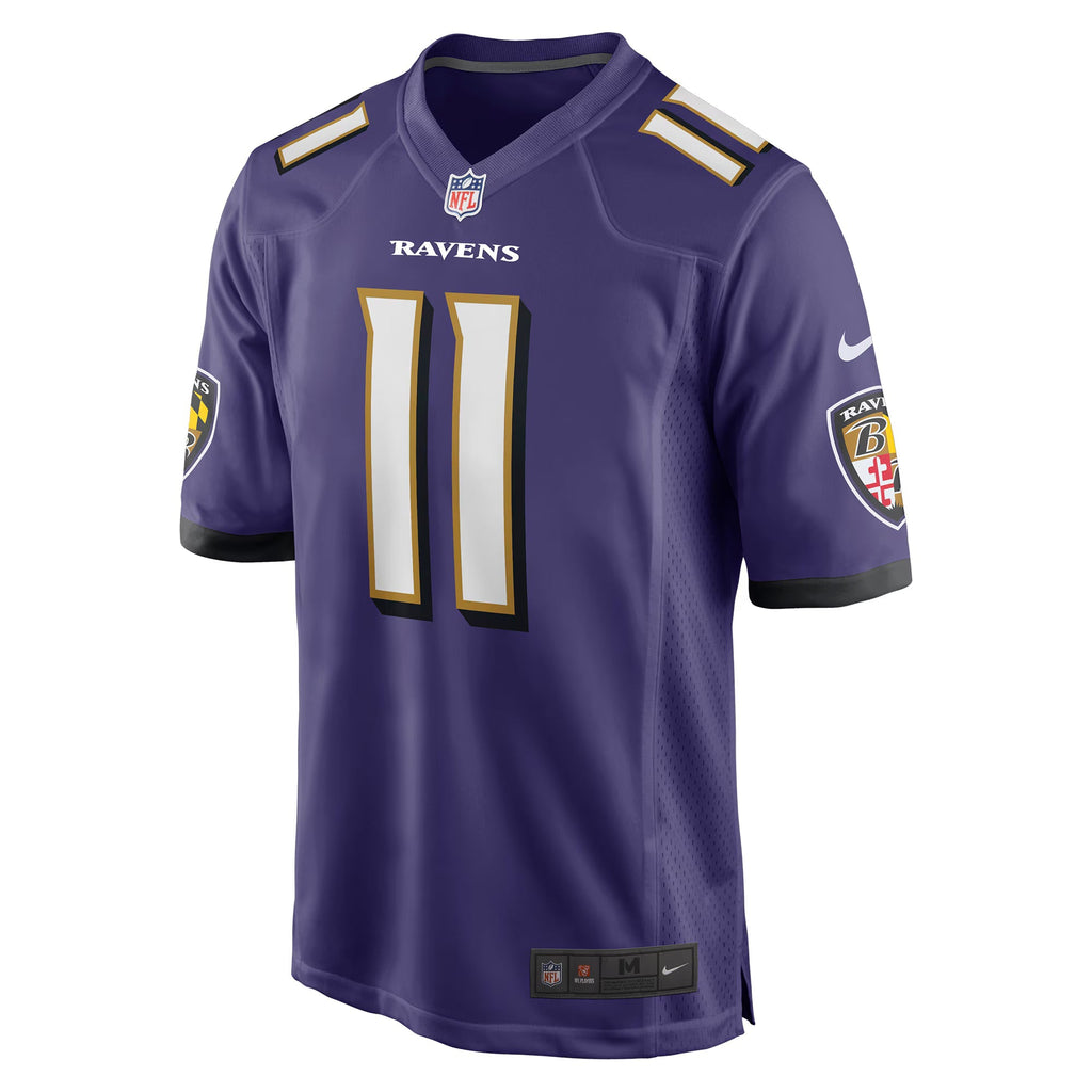Baltimore Ravens Jordan Stout Purple Player Game Jersey
