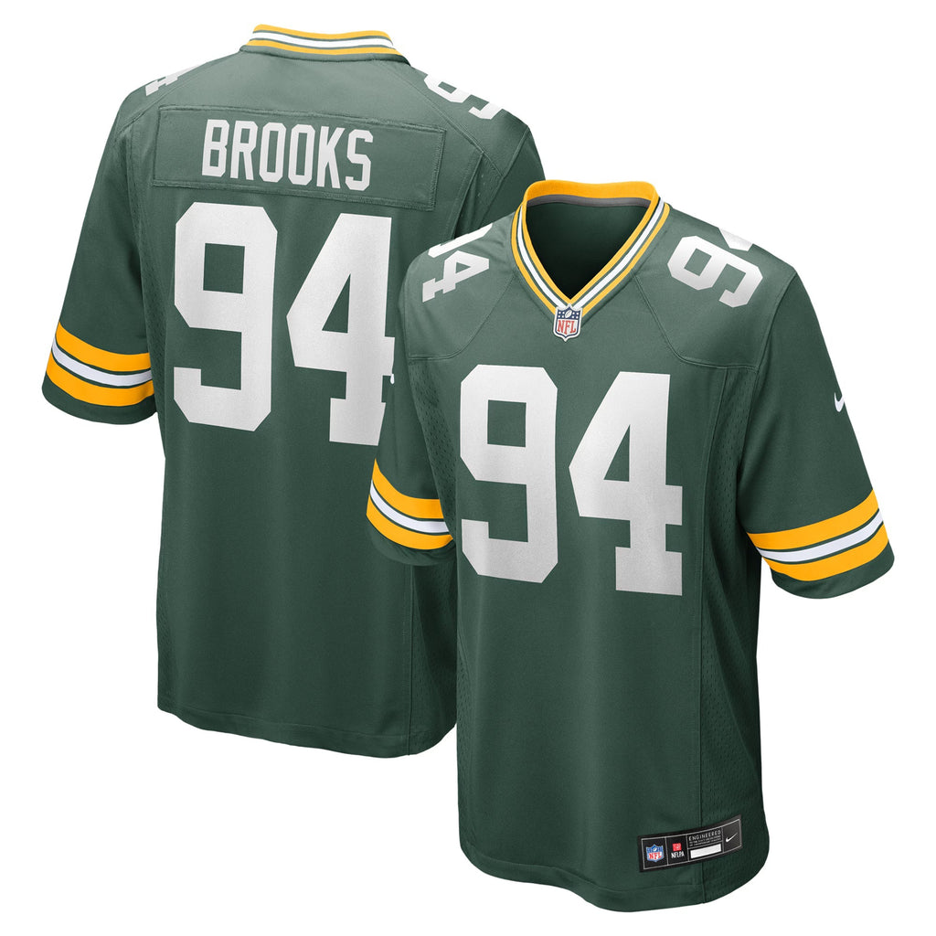 Green Bay Packers Karl Brooks Green Game Jersey