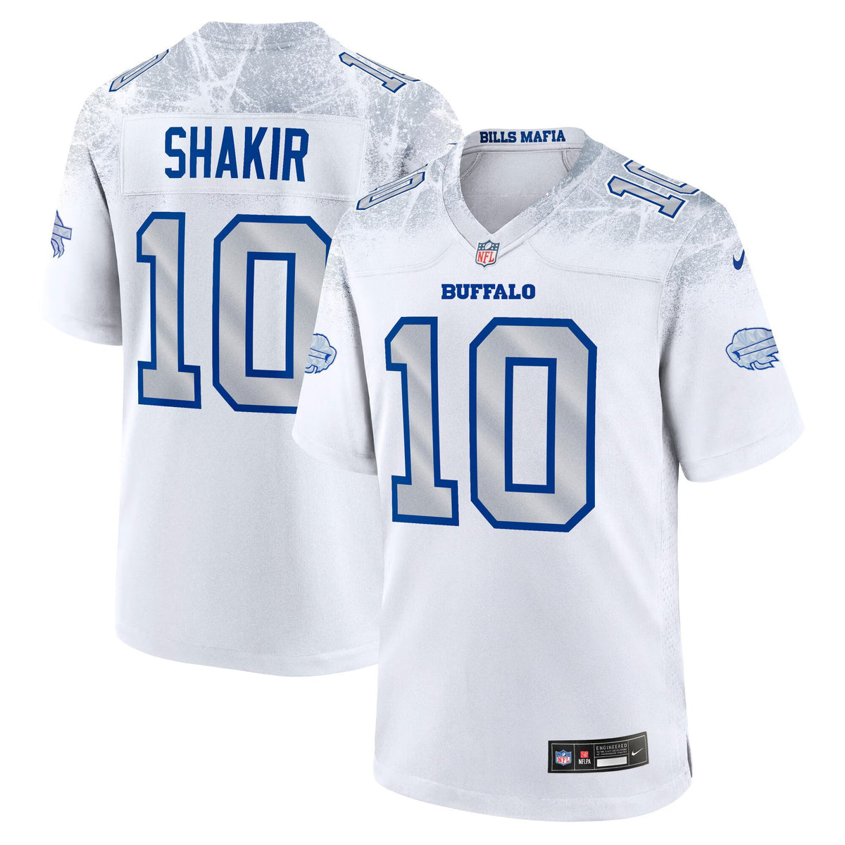 Buffalo Bills Khalil Shakir White 2025 Rivalries Collection Game Jersey
