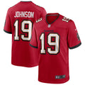 Tampa Bay Buccaneers Keyshawn Johnson Red Game Retired Player Jersey