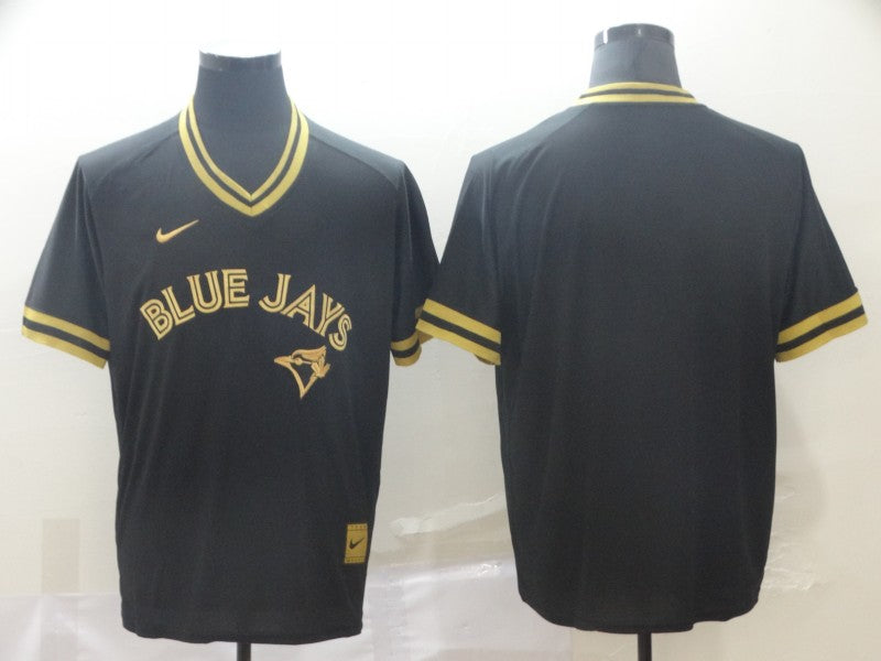 Men's Toronto Blue Jays Black Blank Replica Player jersey