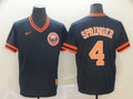 Men's Houston Astros George Springer #4 Navy Authentic Game jersey