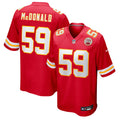 Kansas City Chiefs Cooper McDonald Red Team Game Jersey