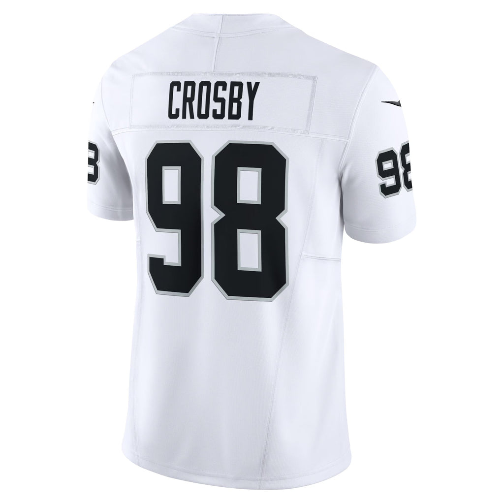 Las Vegas Raiders Maxx Crosby White Vapor F.U.S.E. Limited Jersey
