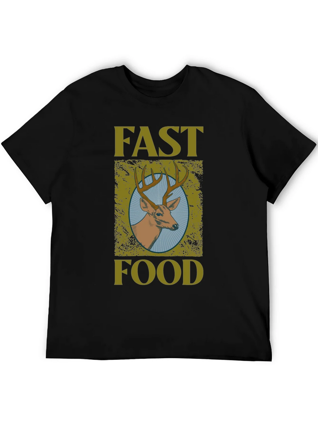Fast Food Deer Graphic Tee - Unisex