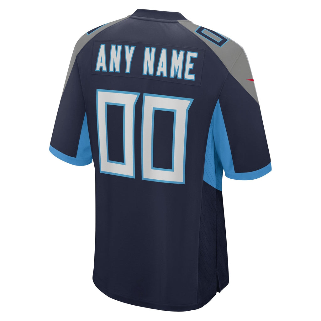 Tennessee Titans Navy Custom Jersey