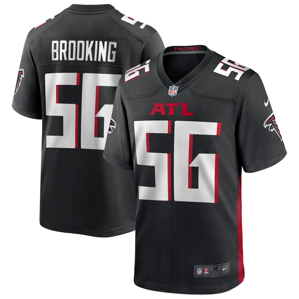 Keith Brooking Atlanta Falcons Nike Game Retired   Jersey - Black
