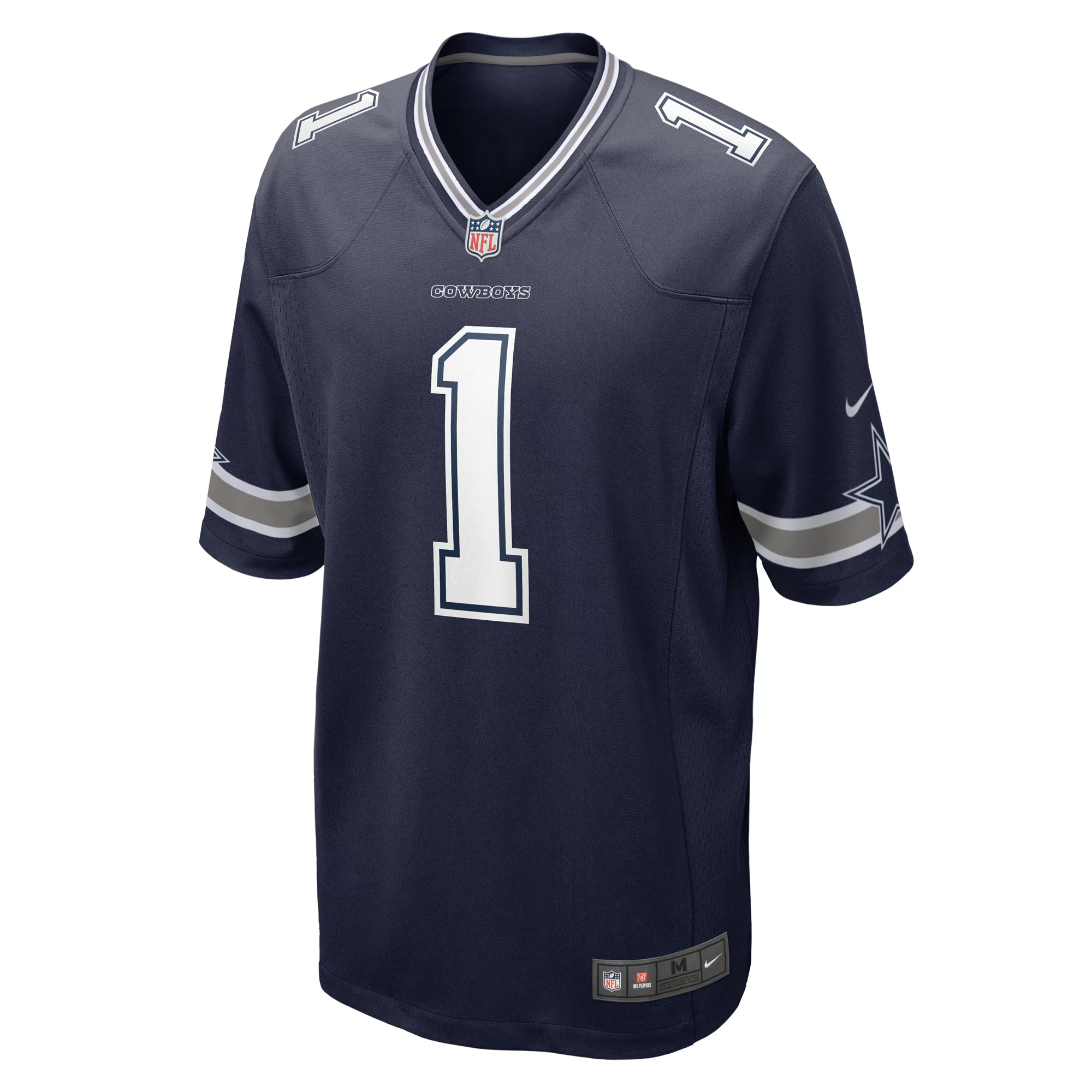 Dallas Cowboys Number 1 Groom Navy Game Jersey