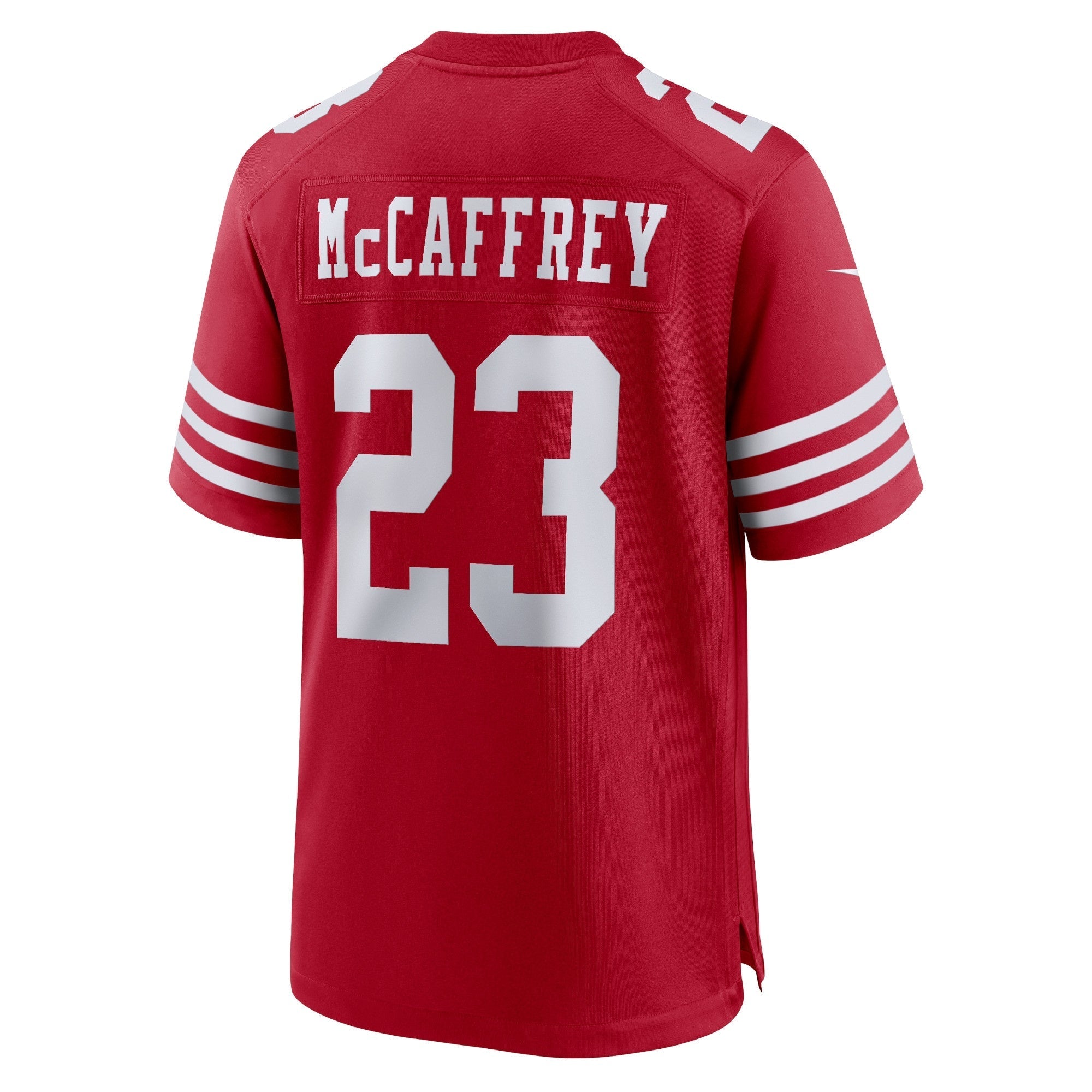 San Francisco 49ers Christian McCaffrey Scarlet Game Player Jersey