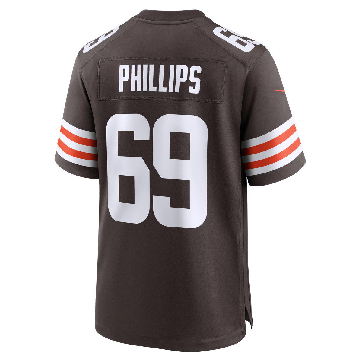 Cleveland Browns Tyre Phillips Brown Team Game Jersey