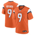 Denver Broncos Talanoa Hufanga Orange Team Game Jersey