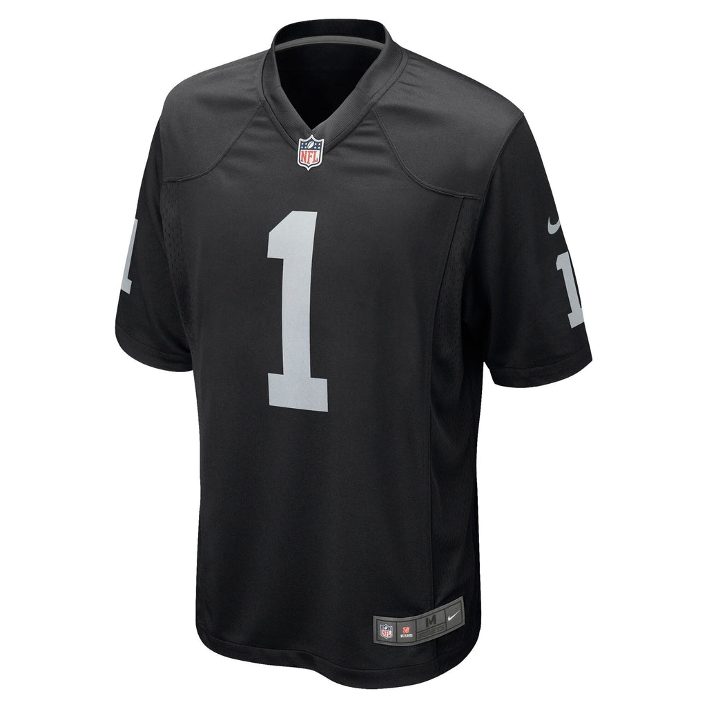 Las Vegas Raiders Number 1 Dad Black Game Jersey