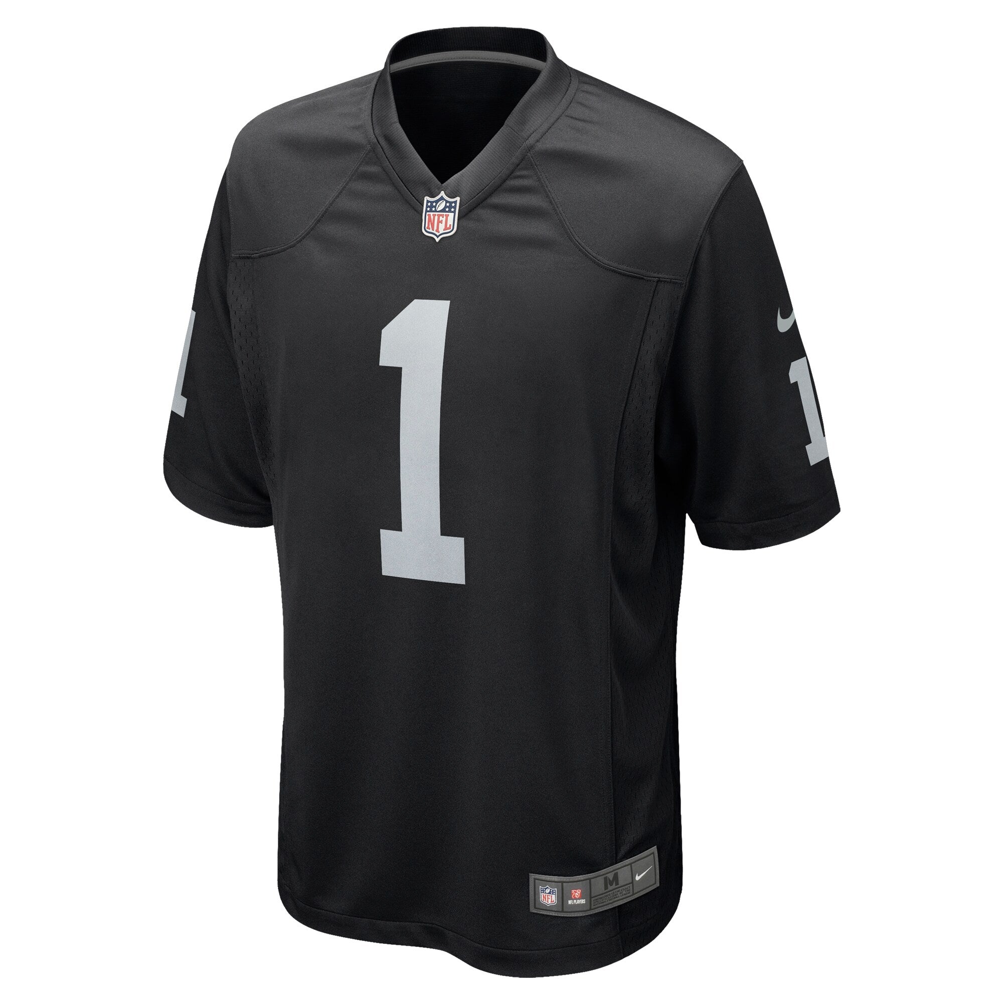 Las Vegas Raiders Number 1 Dad Black Game Jersey