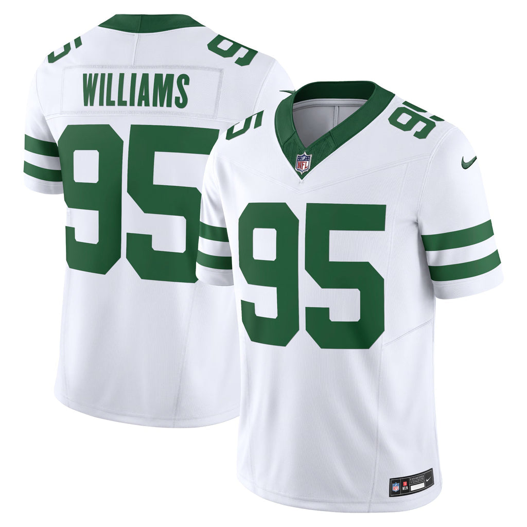 New York Jets Quinnen Williams Legacy White Vapor F.U.S.E. Limited Jersey