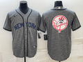 Men's New York Yankees Gray Authentic Team Jersey1