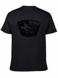 Mir Space Station Design T-Shirt - Black
