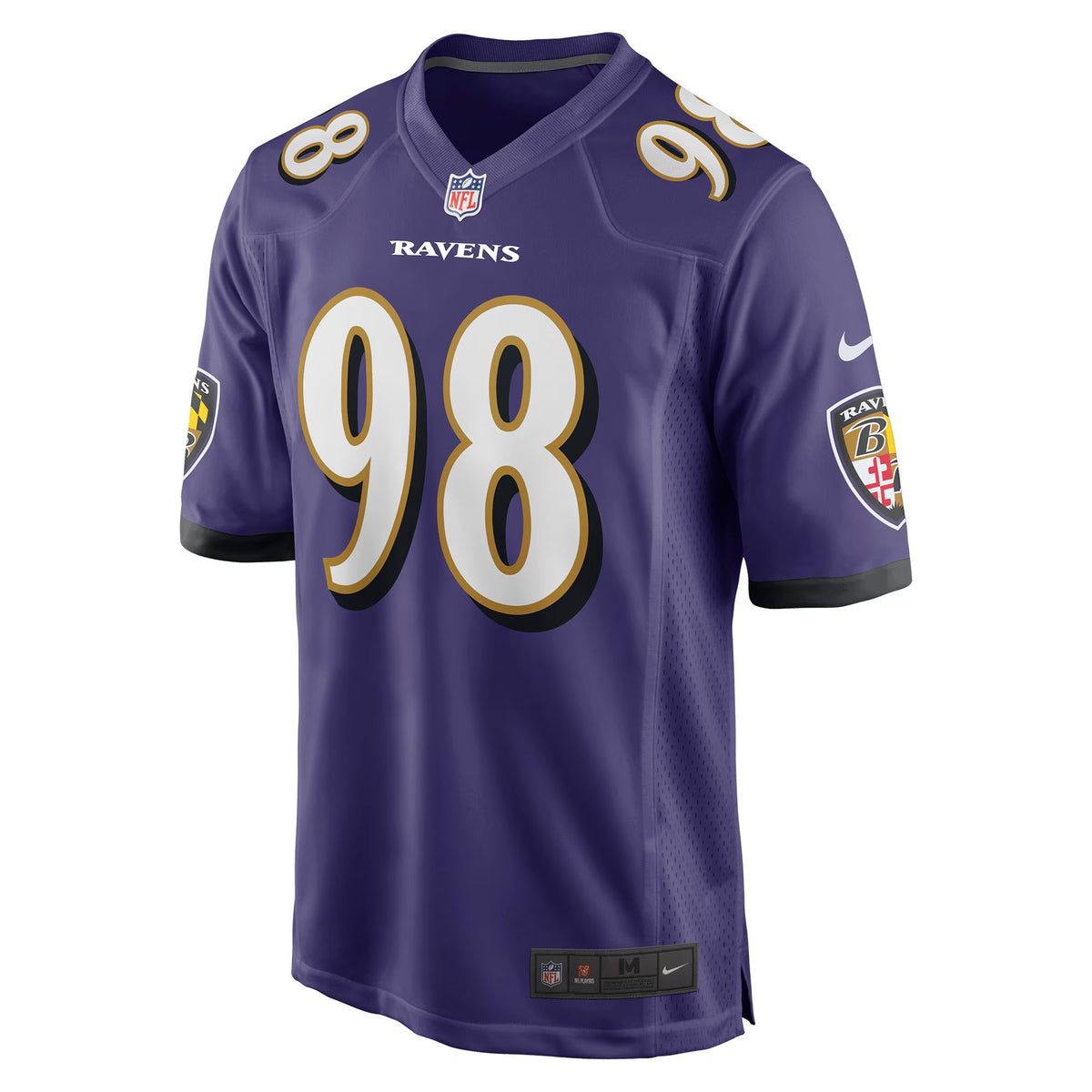 Baltimore Ravens Travis Jones Purple Player Game Jersey