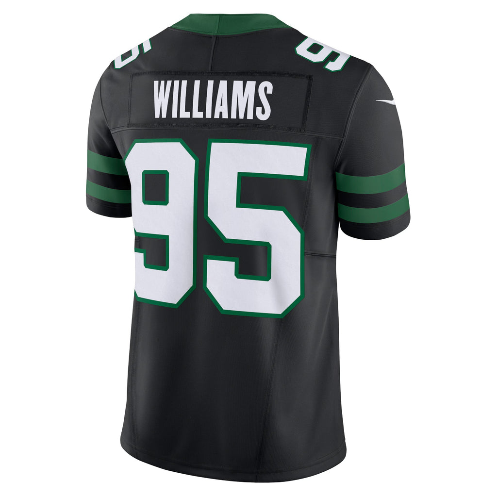 New York Jets Quinnen Williams Legacy Black Alternate Vapor F.U.S.E. Limited Jersey