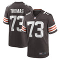 Cleveland Browns Joe Thomas Brown Retired Game Player Jersey