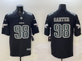 Men's Philadelphia Eagles Jalen Carter #98 Black Fashion Game Jersey2