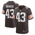 Cleveland Browns Mohamoud Diabate Brown Team Game Jersey