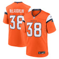 Denver Broncos Jaleel McLaughlin Orange Team Game Jersey