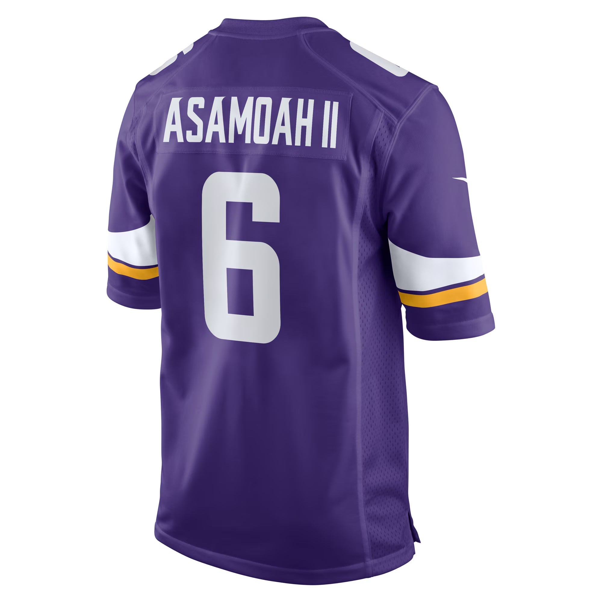 Minnesota Vikings Brian Asamoah II Purple Game Jersey