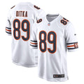 Chicago Bears Mike Ditka White Retired Player Game Jersey