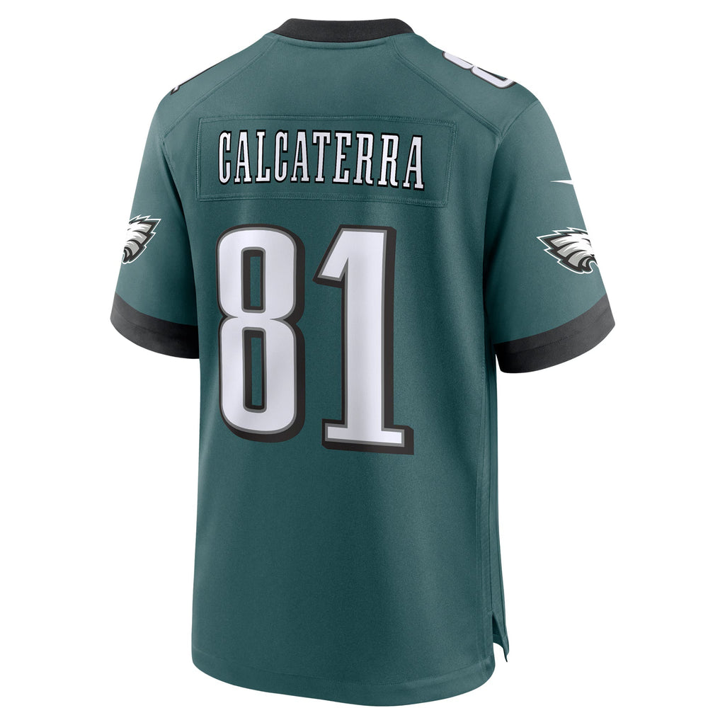 Philadelphia Eagles Grant Calcaterra Midnight Green Team Game Jersey