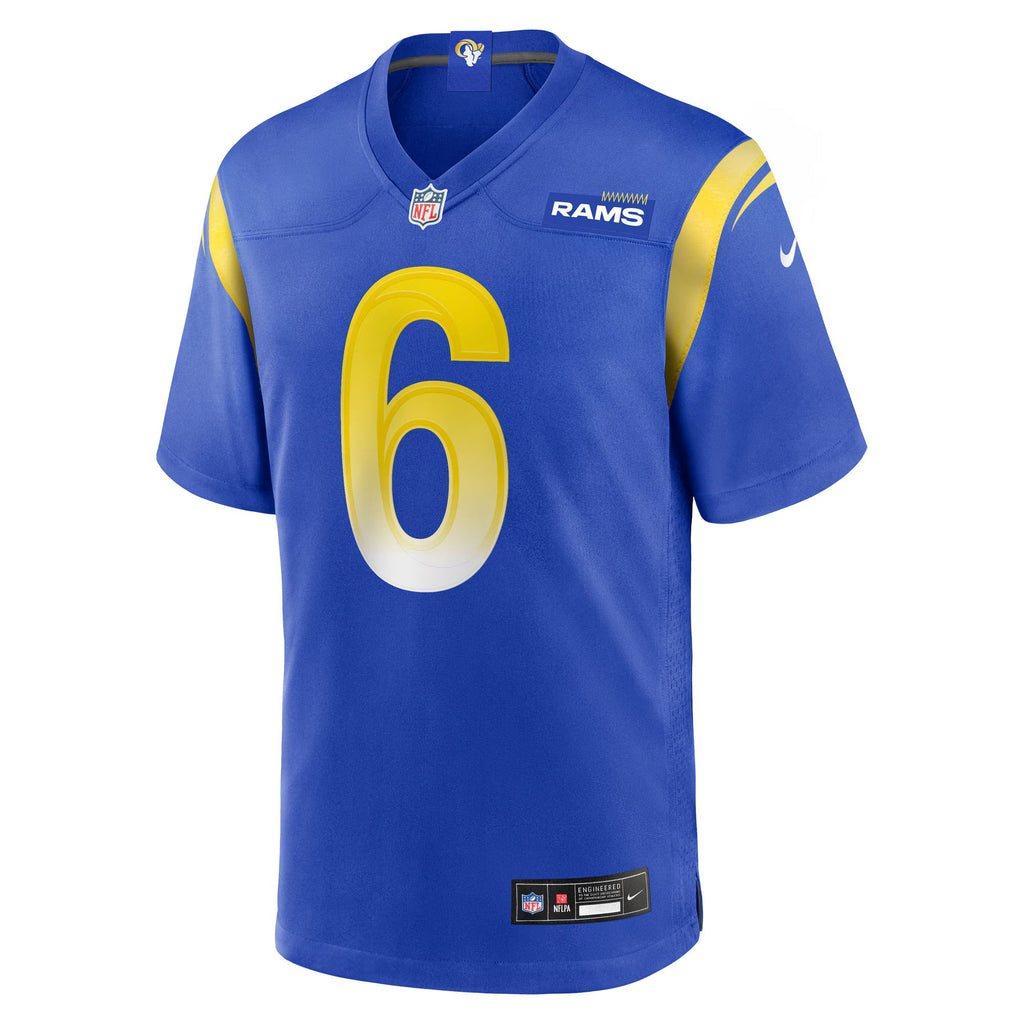 Los Angeles Rams Nick Hampton Royal Team Game Jersey