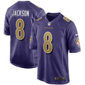 Baltimore Ravens Lamar Jackson Purple Alternate Game Jersey