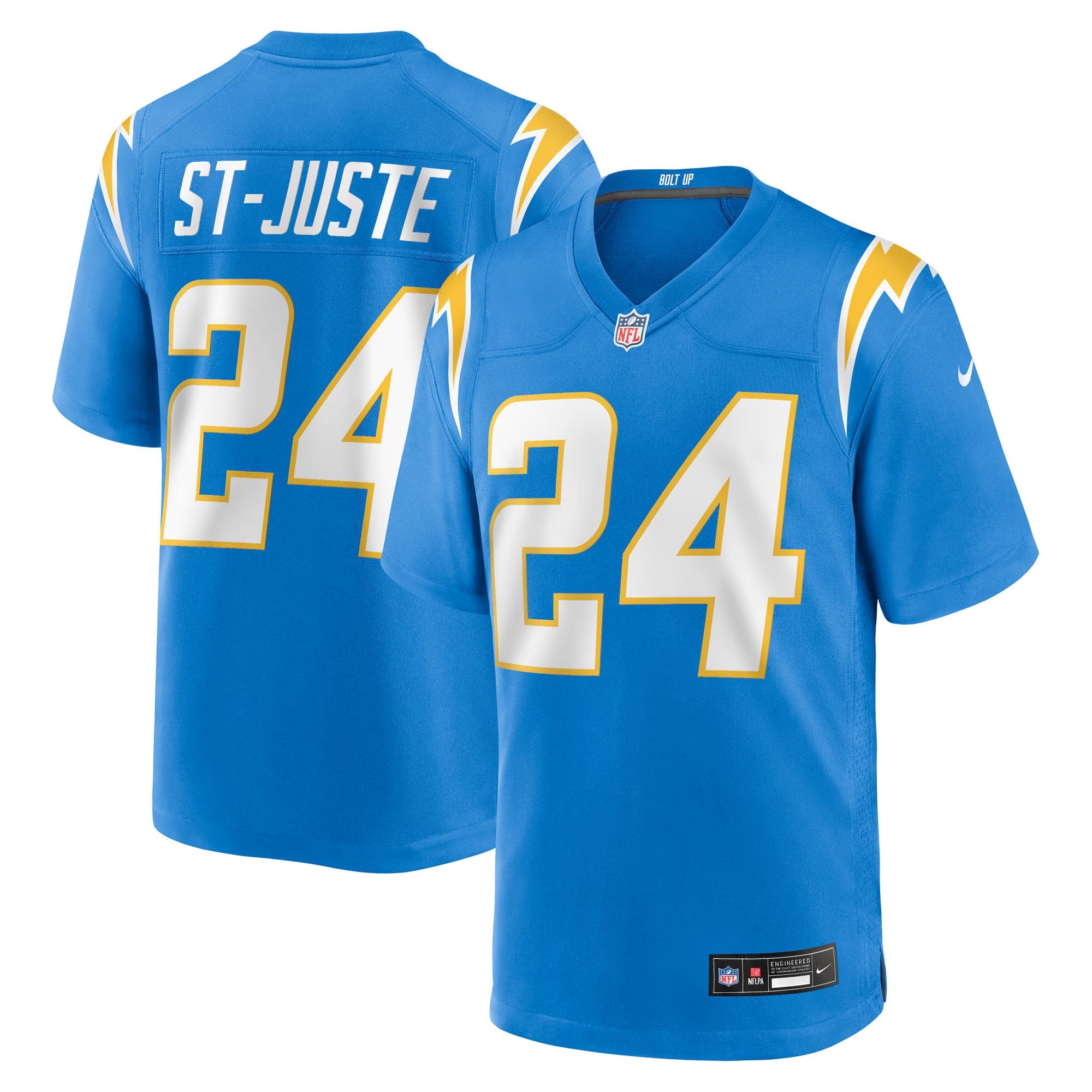 Los Angeles Chargers Benjamin St-Juste Powder Blue Team Game Jersey