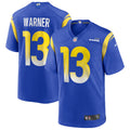 Los Angeles Rams Kurt Warner Royal Game Retired Player Jersey