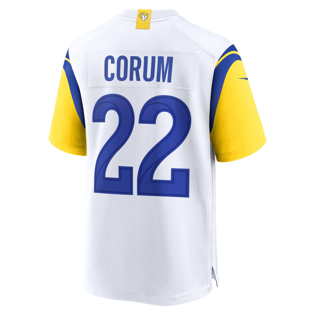 Los Angeles Rams Blake Corum White Game Jersey