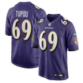 Baltimore Ravens Josh Tupou Purple Team Game Jersey