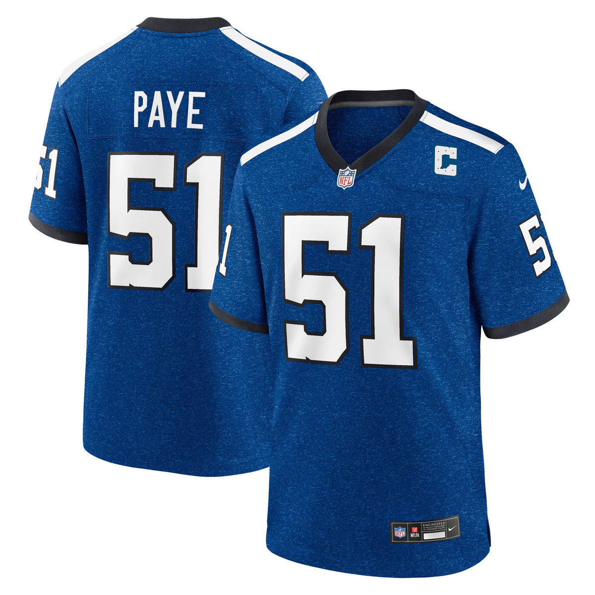 Indianapolis Colts Kwity Paye Blue Alternate Game Jersey