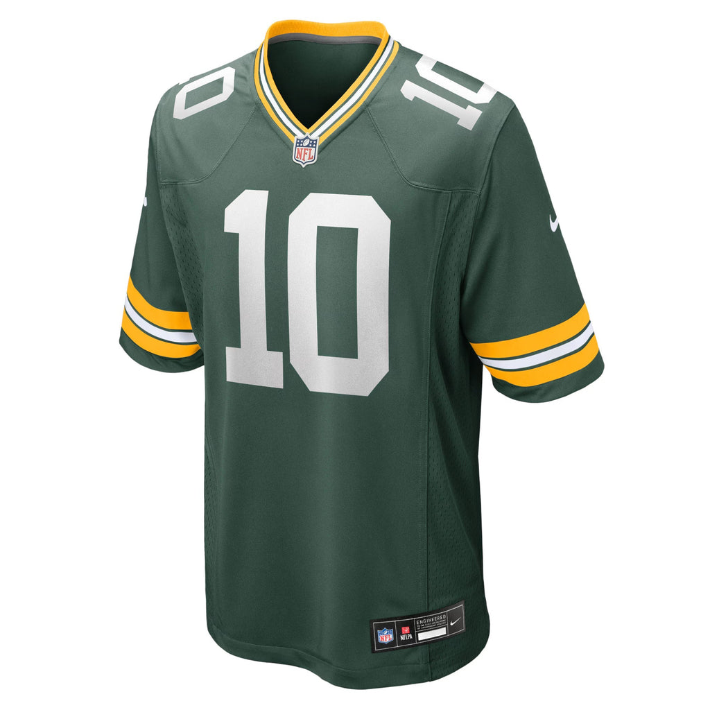Green Bay Packers Jordan Love Green Player Game Jersey