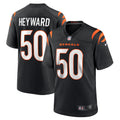 Cincinnati Bengals Shaka Heyward Black Team Game Jersey