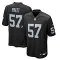 Las Vegas Raiders Germaine Pratt Black Team Game Jersey