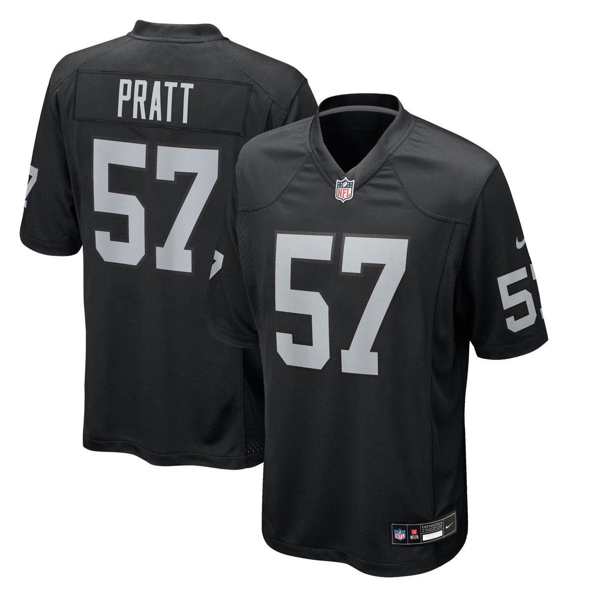 Las Vegas Raiders Germaine Pratt Black Team Game Jersey