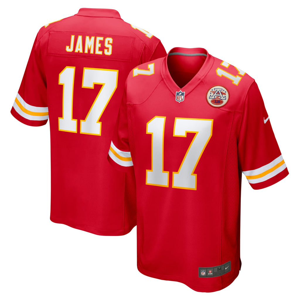 Kansas City Chiefs Richie James Red Game Jersey