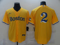 Men's Boston Red Sox Xander Boegarts #2 Gold City Connect Replica Player jersey