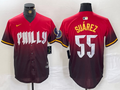 Men's Philadelphia Phillies Ranger Suarez #55 Red 2024 City Connect Limited Player jersey