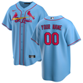 Men's St. Louis Cardinals Light Blue Alternate Replica Custom jersey