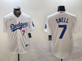 Men's Los Angeles Dodgers Blake Snell #7 White Replica Player jersey